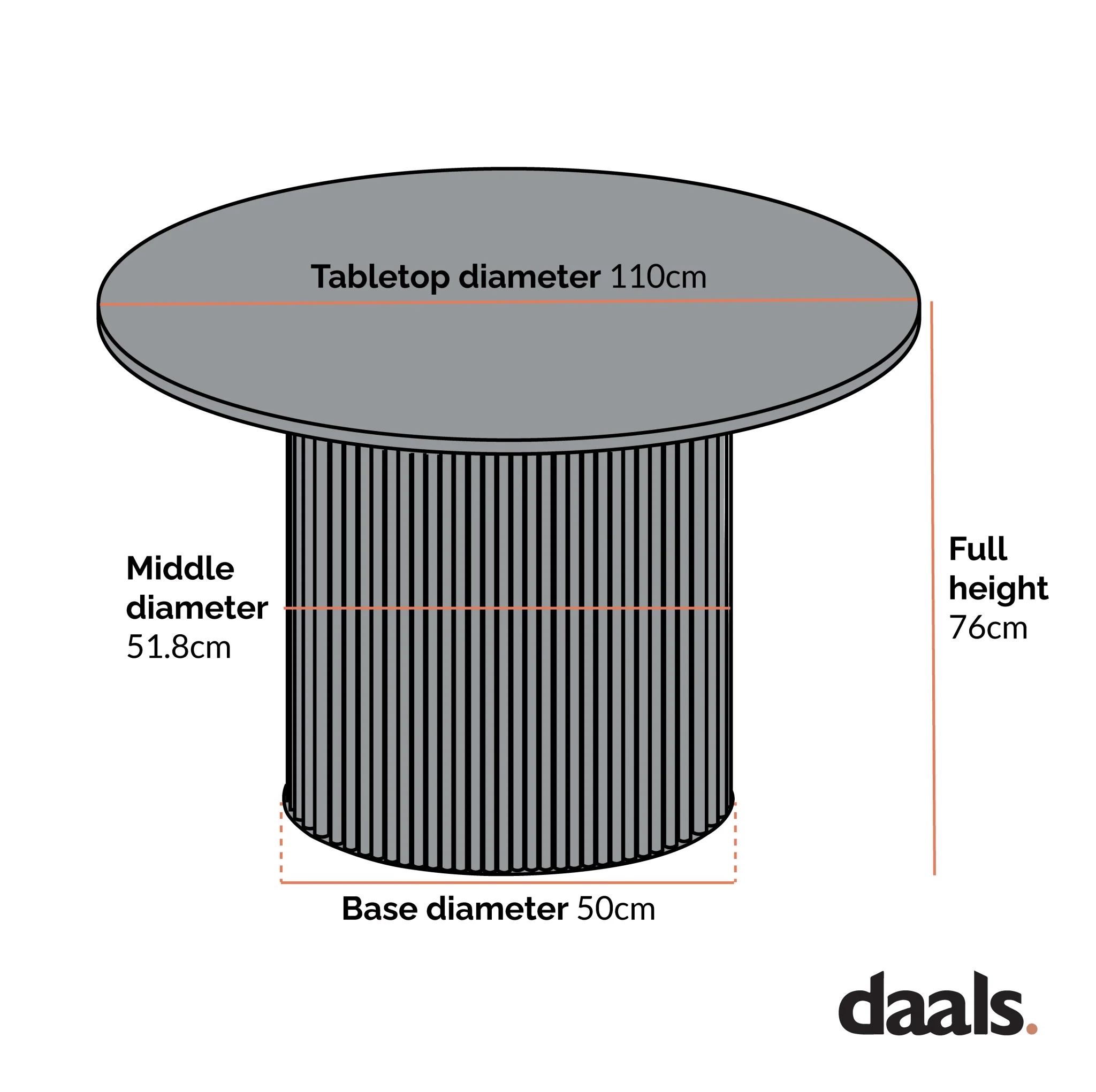 Maru Round Oak Pedestal Dining Table, Oak - Image 5